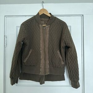 YFB Olive Green- Reversible Bomber Jacket- Large